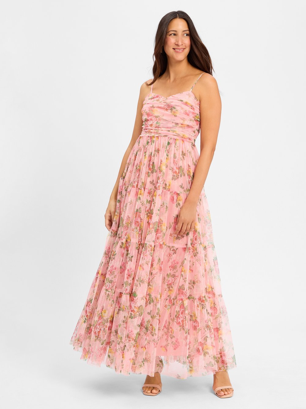 Marie Lund Abendkleid Damen gemustert