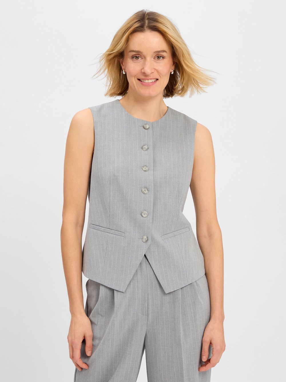 Marie Lund Baukasten-Weste Damen gestreift