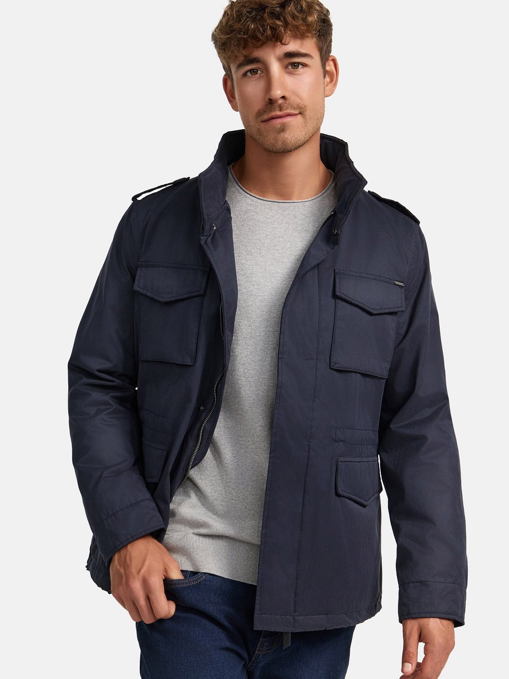 Indicode Übergangsjacke Herren Canvas