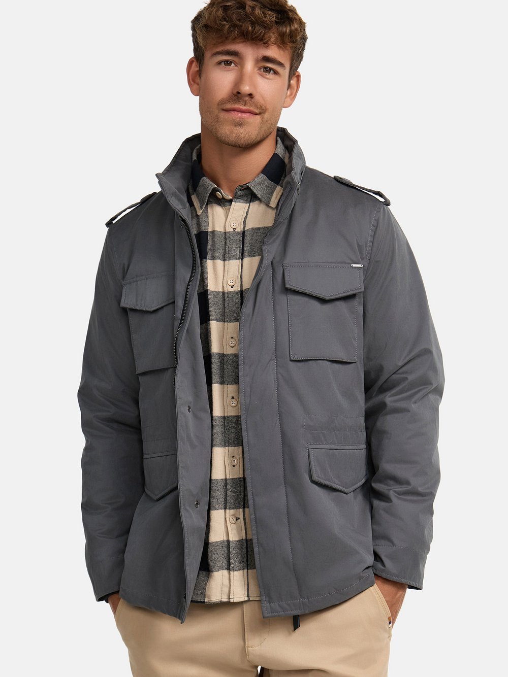 Indicode Übergangsjacke Herren Canvas