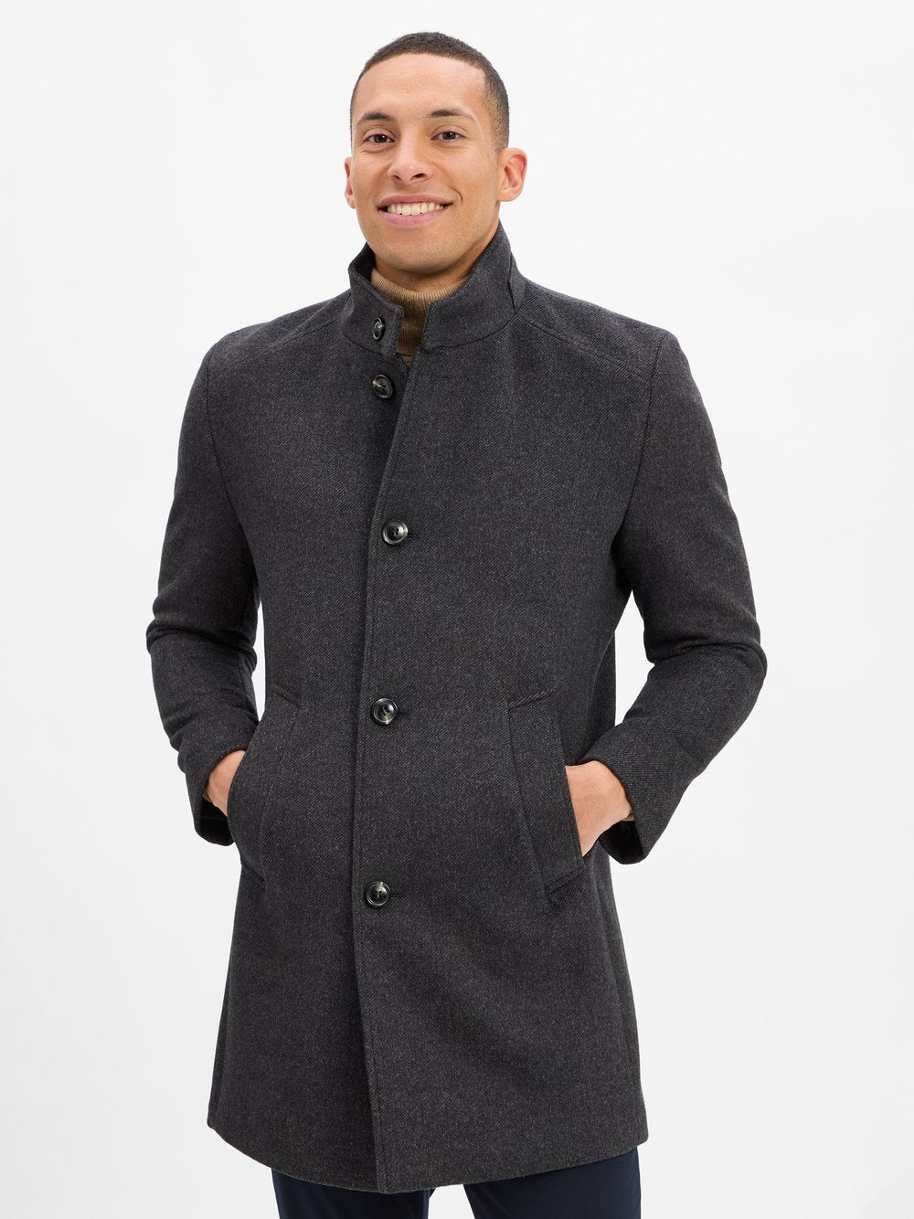 Bugatti Kurzmantel Herren meliert