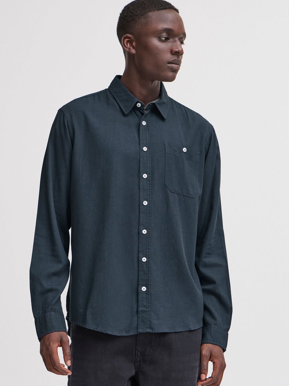 BLEND Langarmhemd Herren Regular Fit