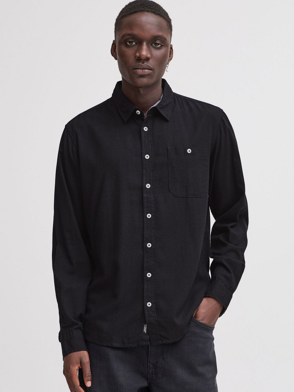 BLEND Langarmhemd Herren Regular Fit