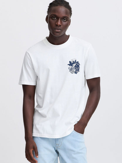 BLEND T-Shirt Herren Baumwolle gemustert