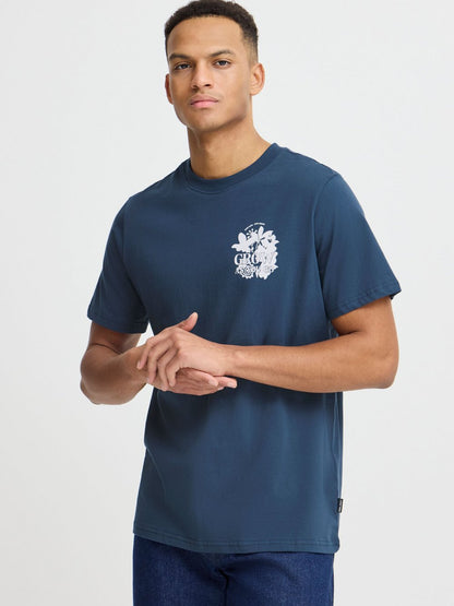 BLEND T-Shirt Herren Baumwolle gemustert