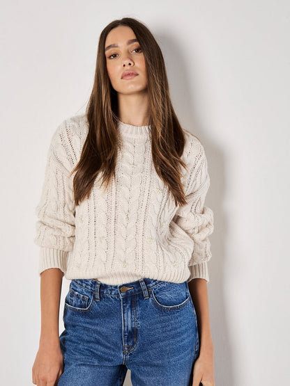 Apricot Pullover Damen