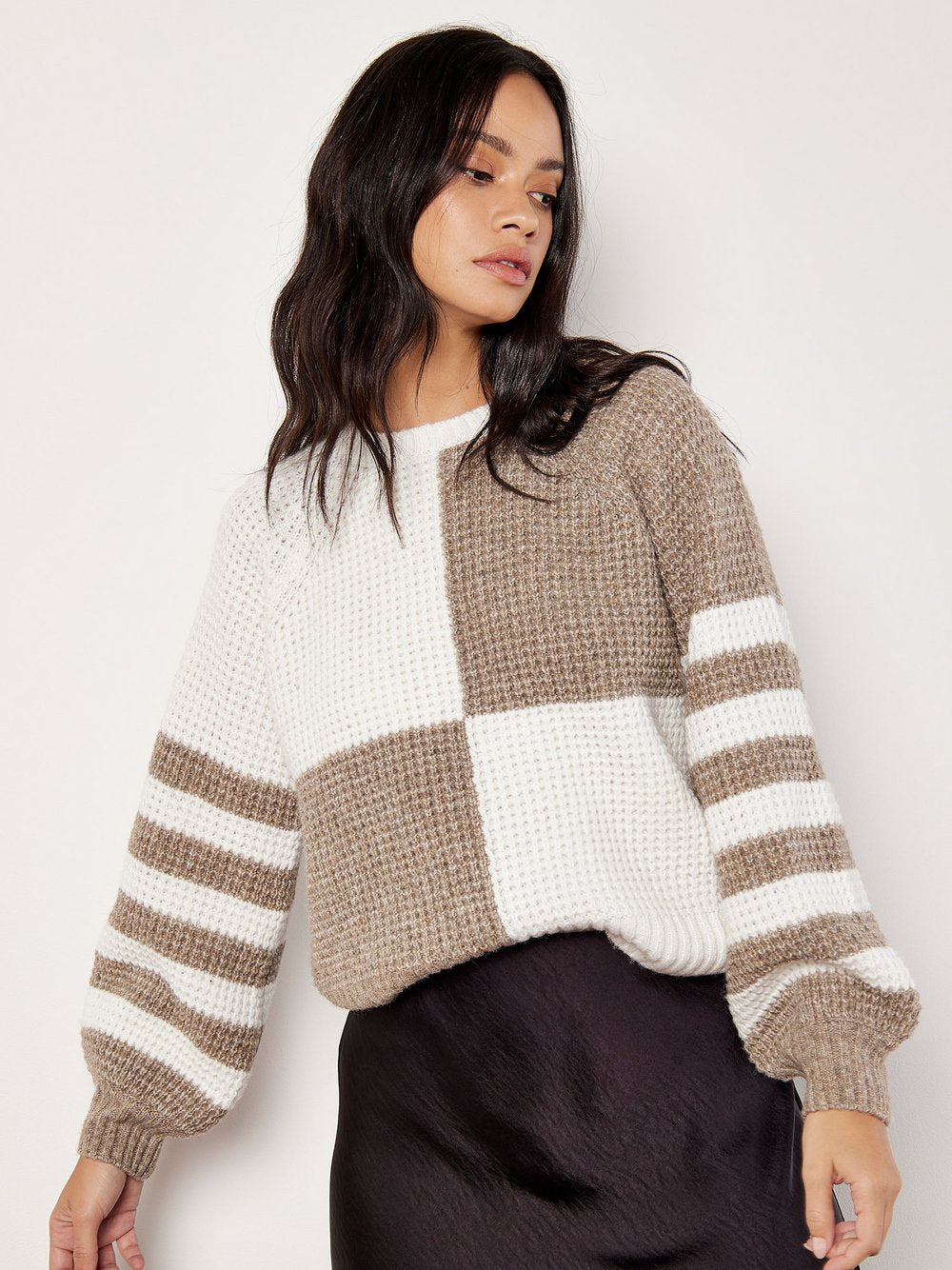 Apricot Pullover Damen gemustert