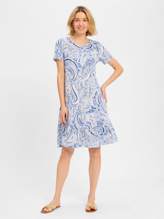 Olsen Kleid Damen Baumwolle gemustert