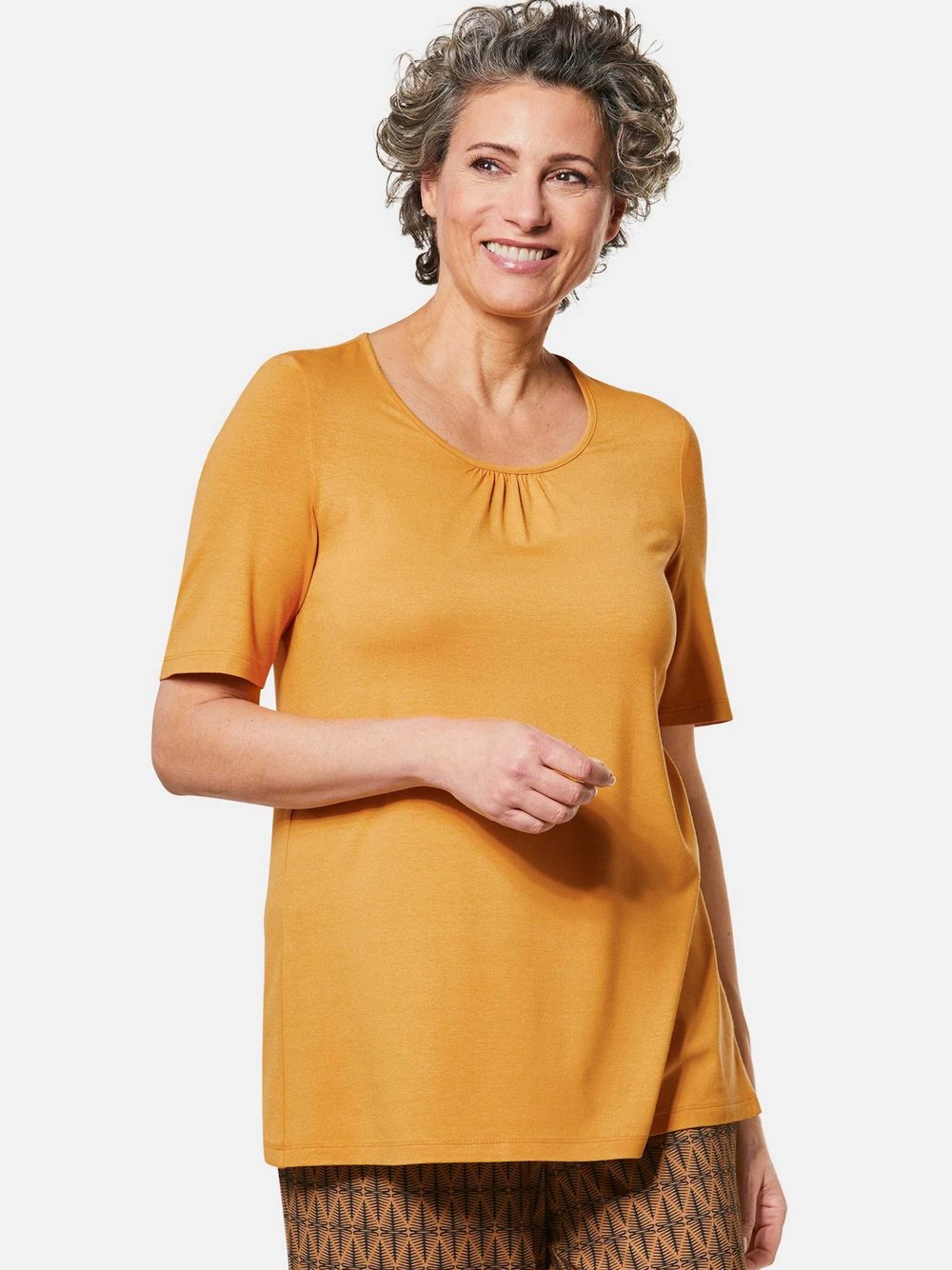 Goldner Shirt Damen Viskose