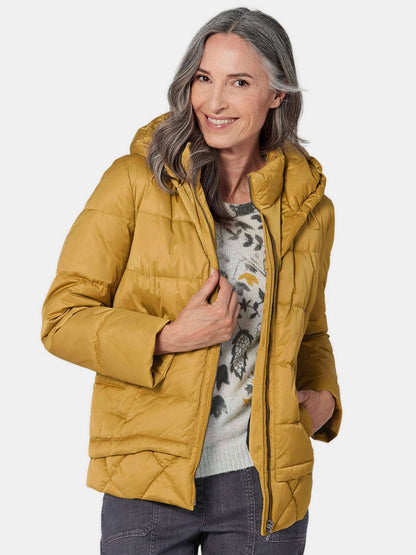 Goldner Steppjacke Damen