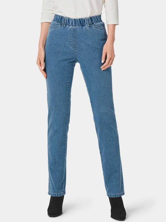 Goldner Schlupfjeans LOUISA Damen Baumwolle