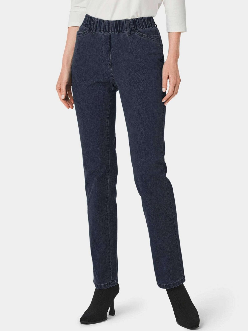 Goldner Schlupfjeans LOUISA Damen Baumwolle