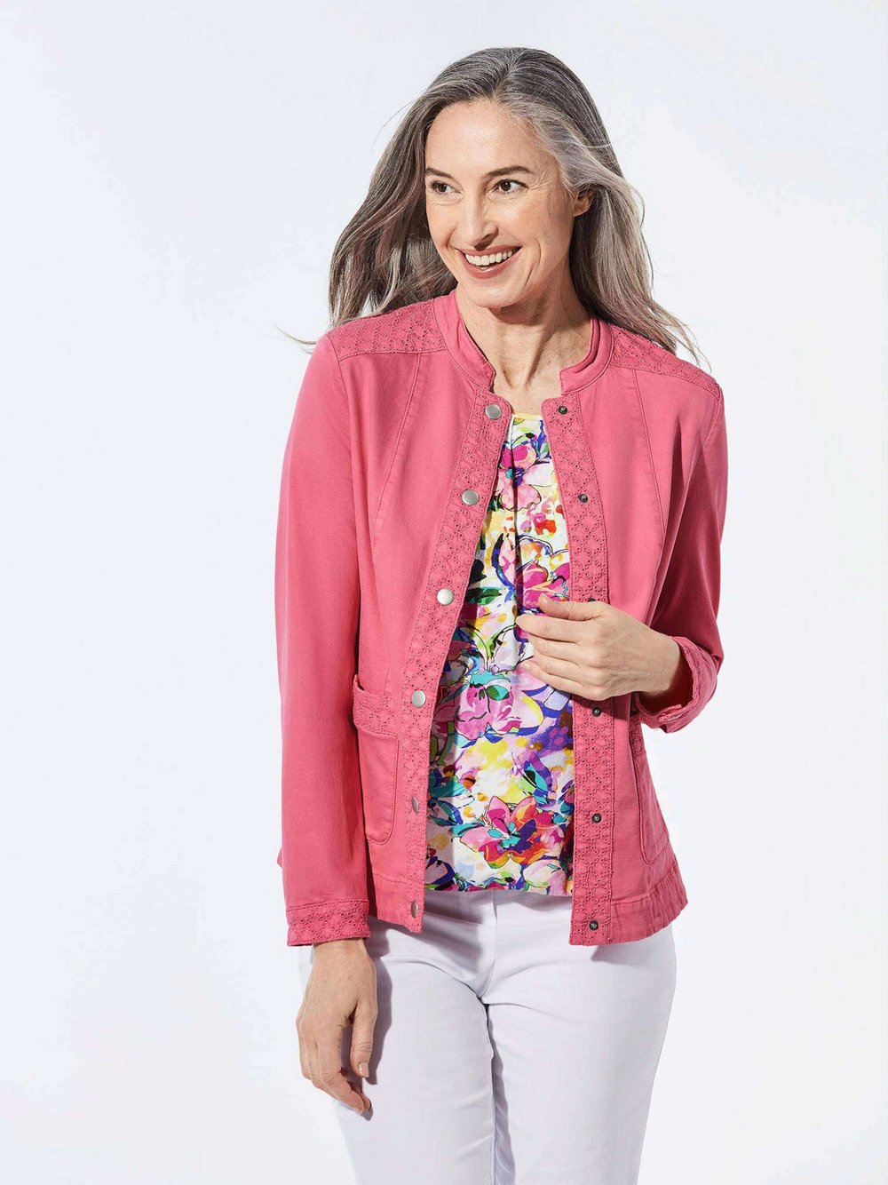 Goldner Jacke Damen Baumwolle