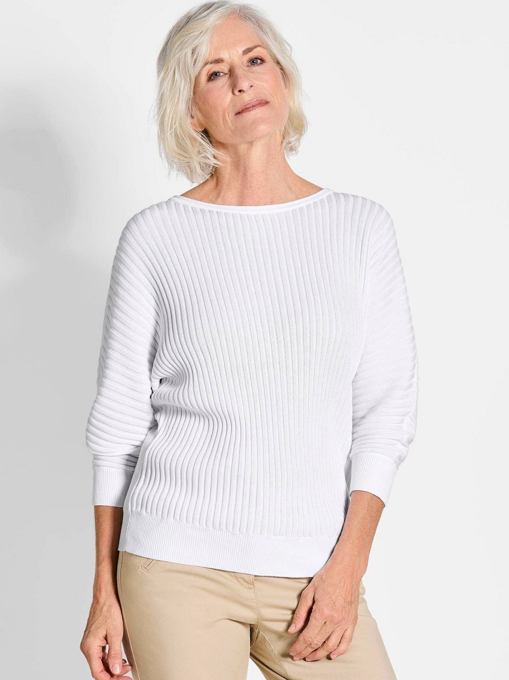 Goldner Pullover Damen Baumwolle