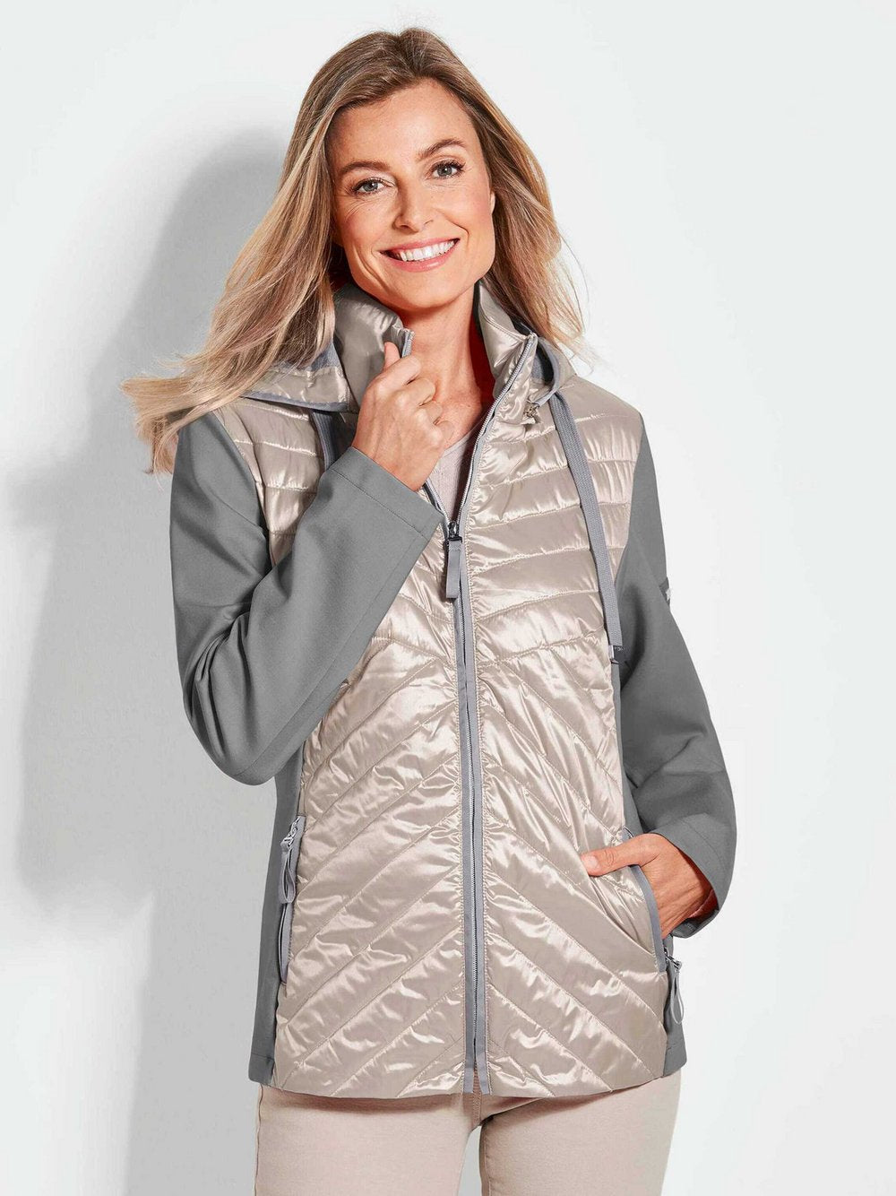 Goldner Jacke Damen Viskose