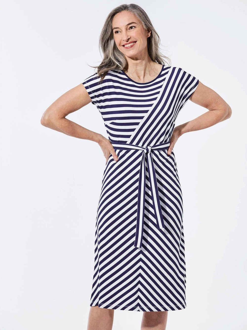 Goldner Kleid Damen Viskose gemustert