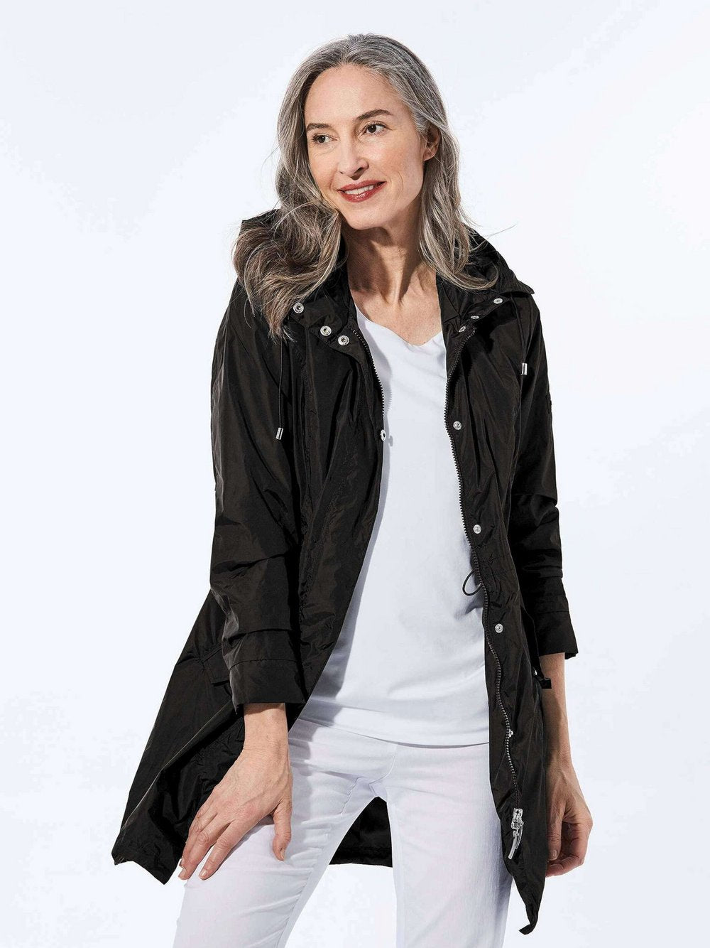 Goldner Leichtparka Damen Polyamid