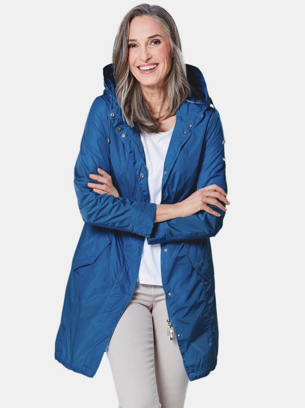 Goldner Leichtparka Damen Polyamid