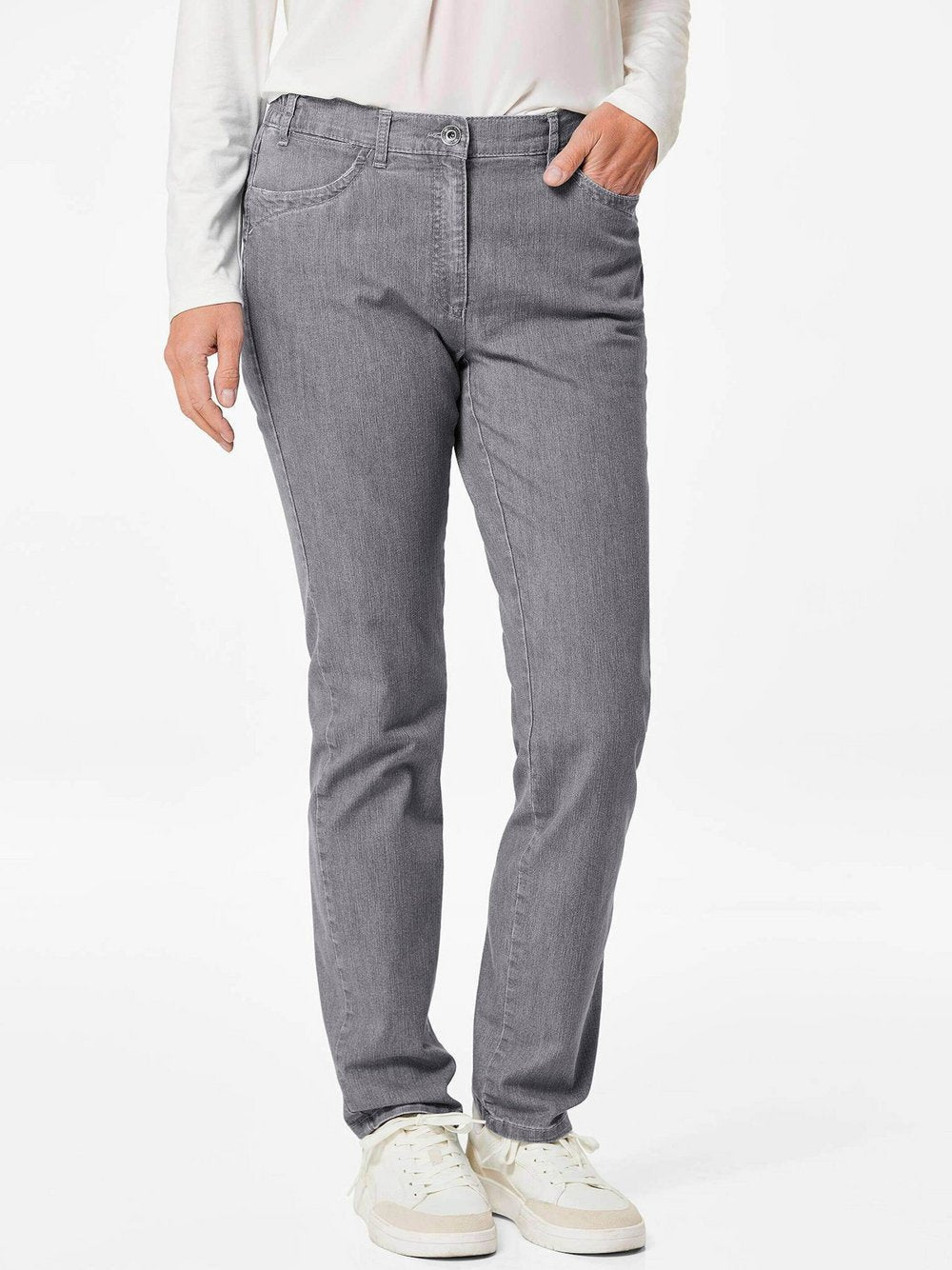 Goldner Jeanshose LOUISA Damen Baumwolle