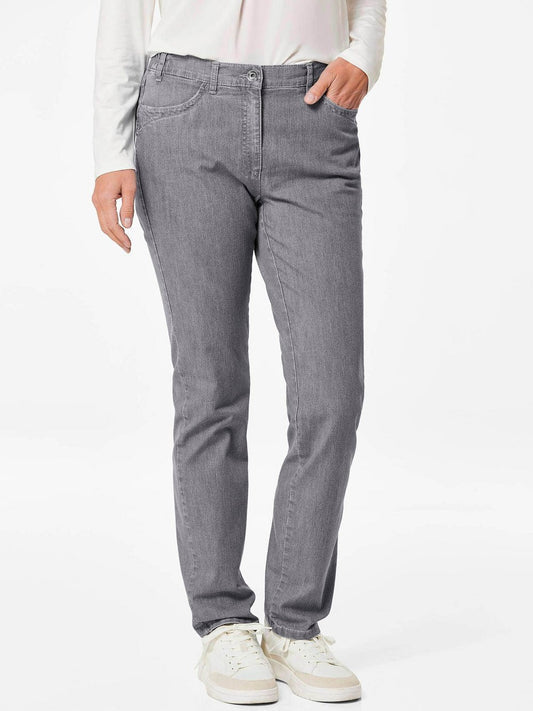 Goldner Jeanshose LOUISA Damen Baumwolle