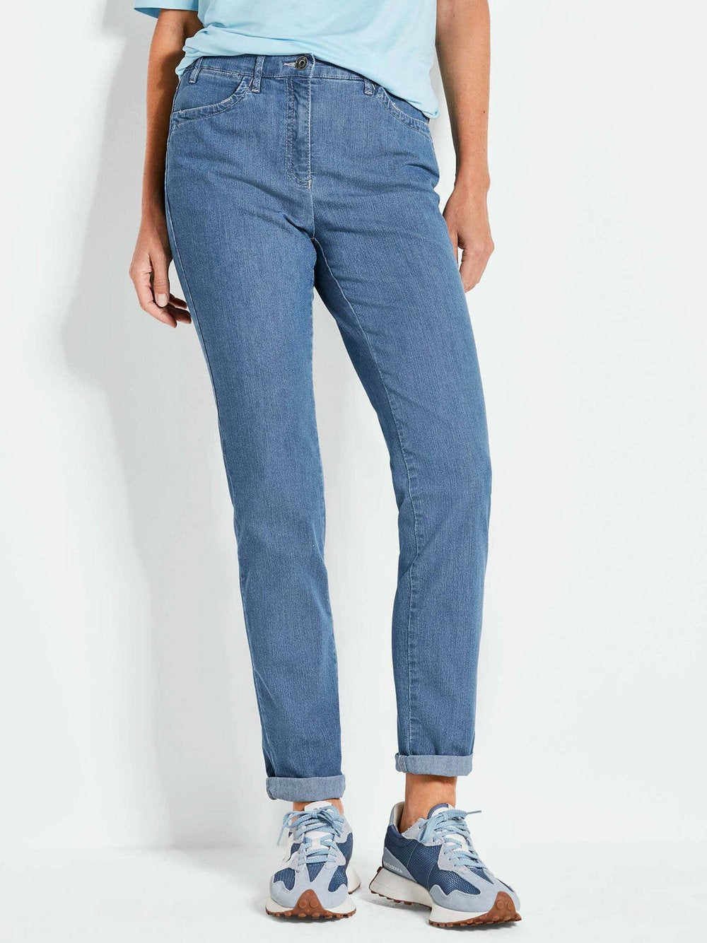 Goldner Jeanshose LOUISA Damen Baumwolle