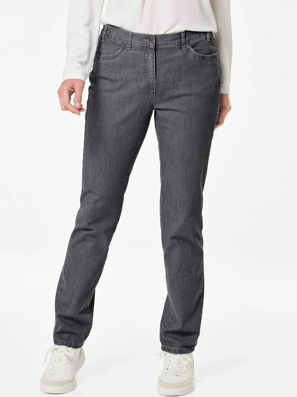 Goldner Jeanshose LOUISA Damen Baumwolle