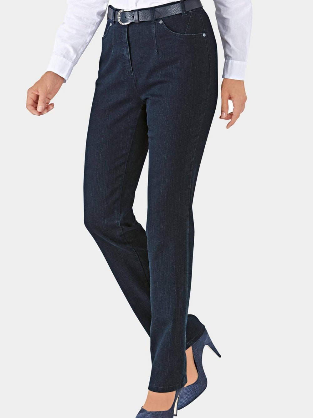 Goldner Jeanshose ANNA Damen Baumwolle