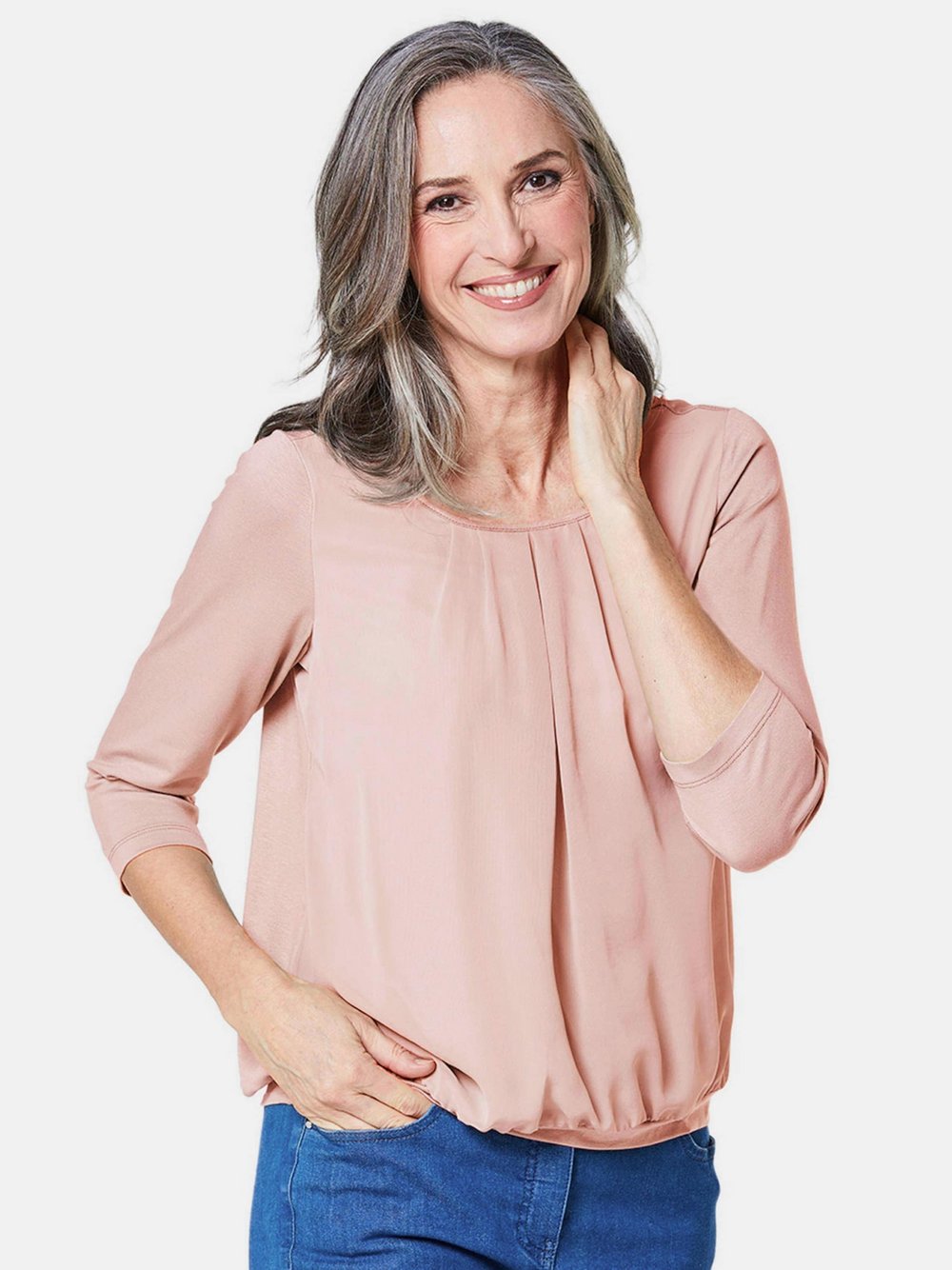 Goldner Blusenshirt Damen