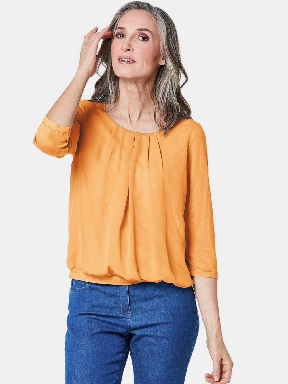 Goldner Blusenshirt Damen