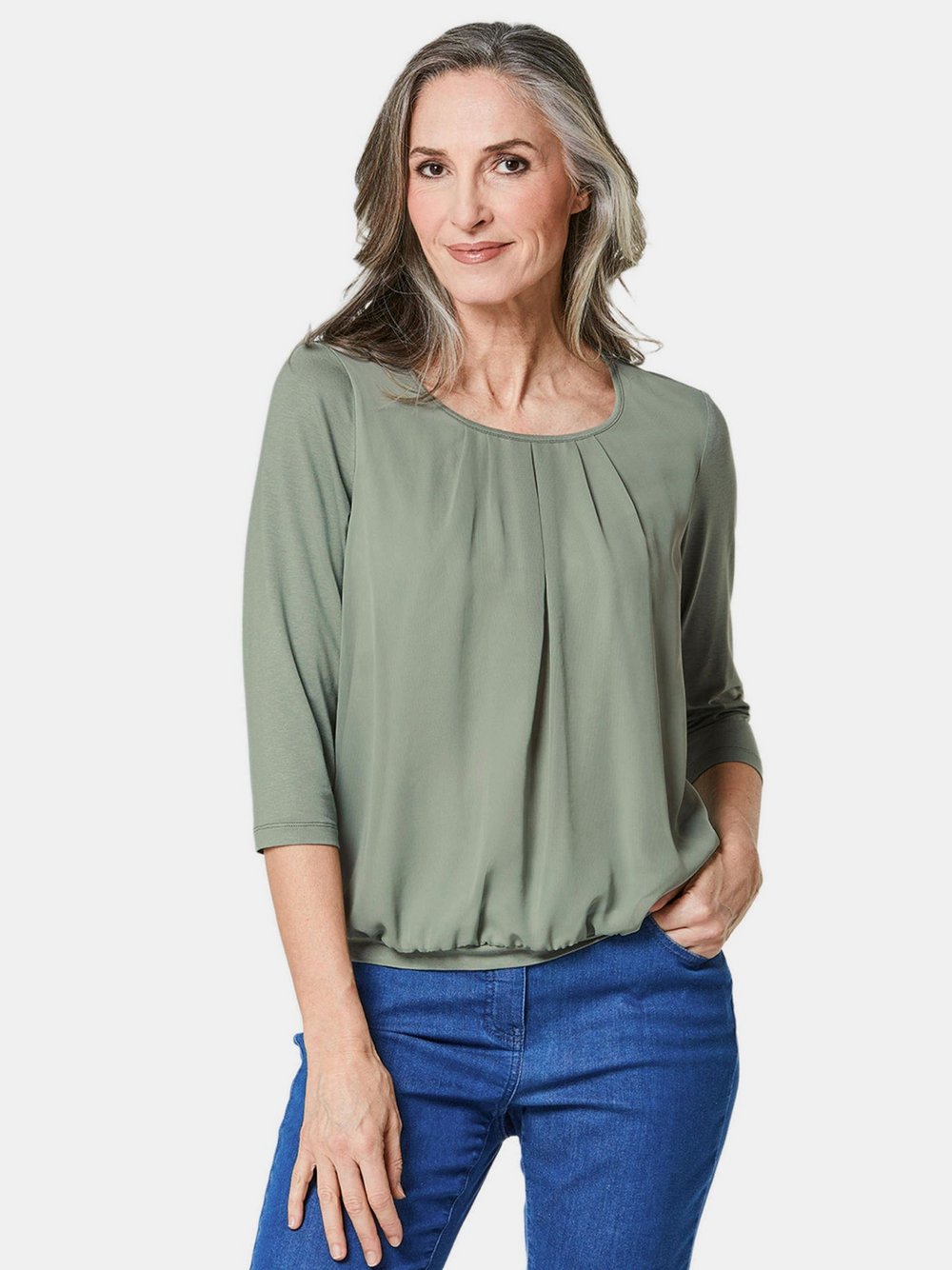 Goldner Blusenshirt Damen