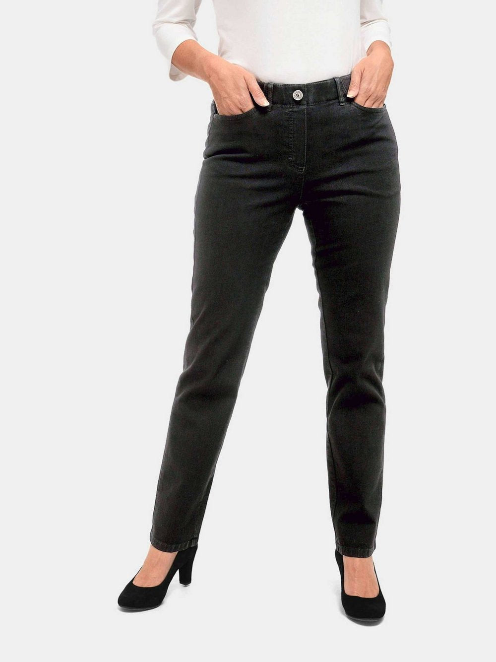 Goldner Jeansschlupfhose MARTHA Damen Baumwolle
