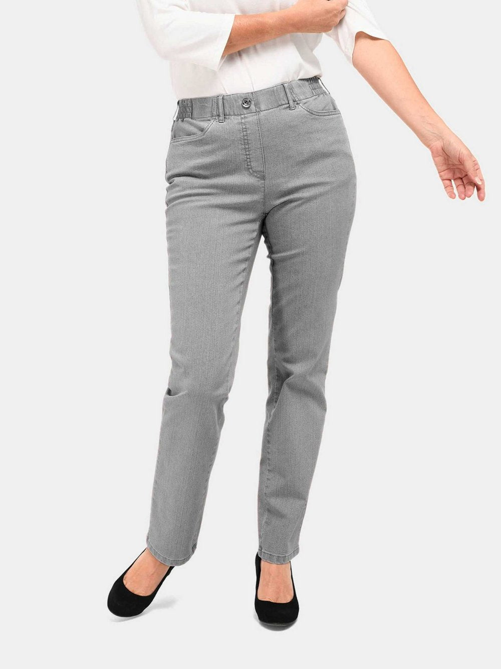 Goldner Jeansschlupfhose MARTHA Damen Baumwolle