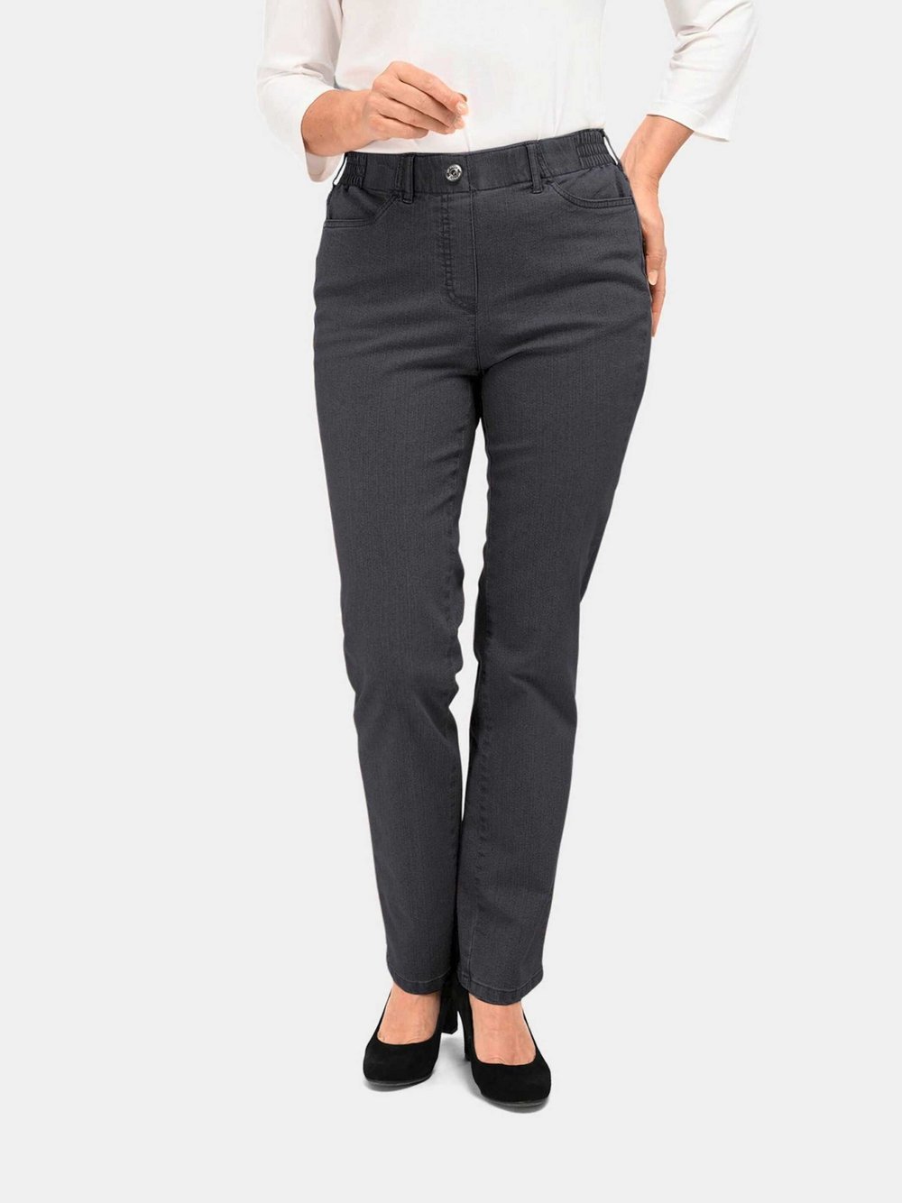 Goldner Jeansschlupfhose MARTHA Damen Baumwolle
