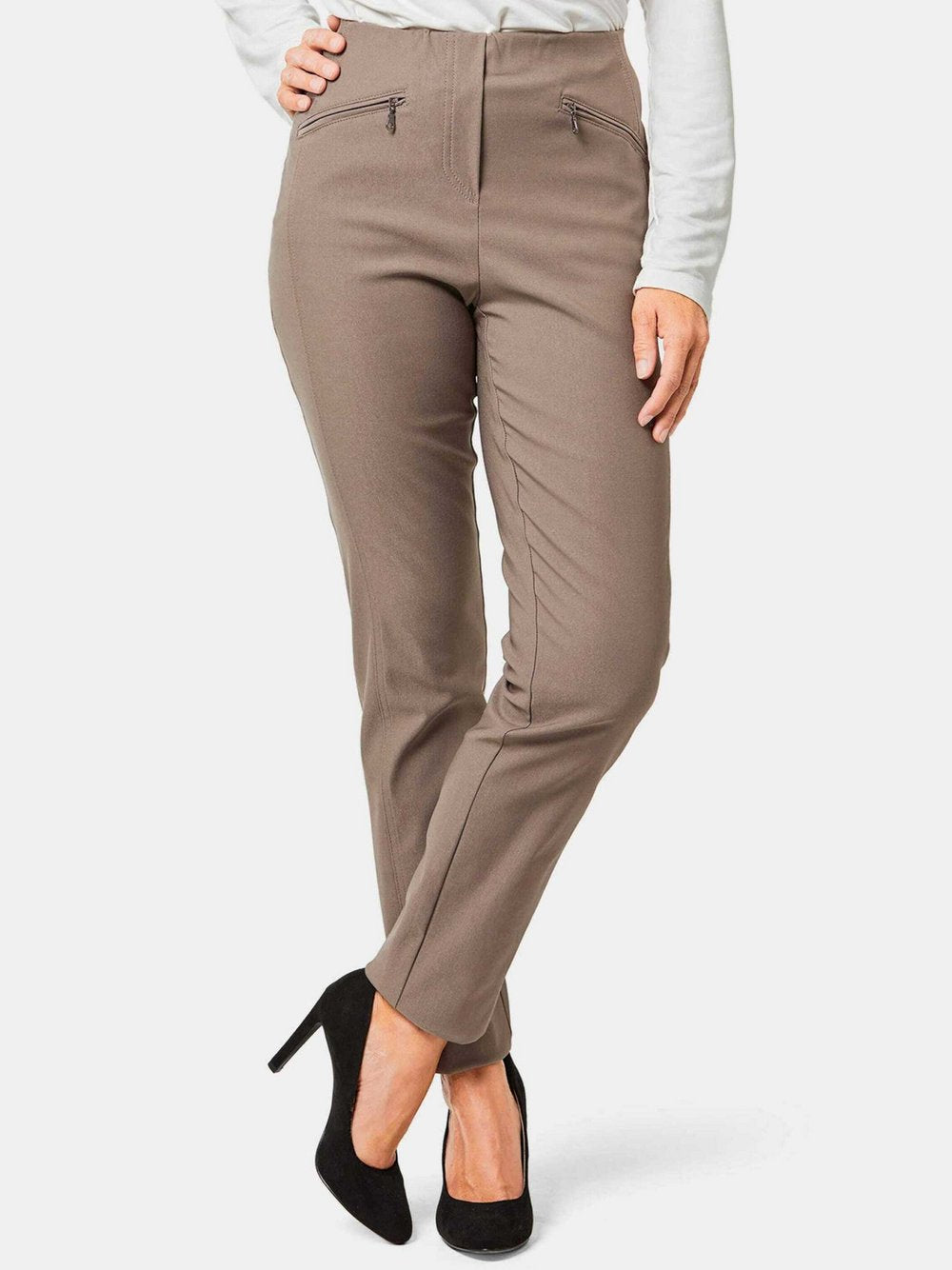 Goldner Stretchhose LOUISA Damen Polyamid