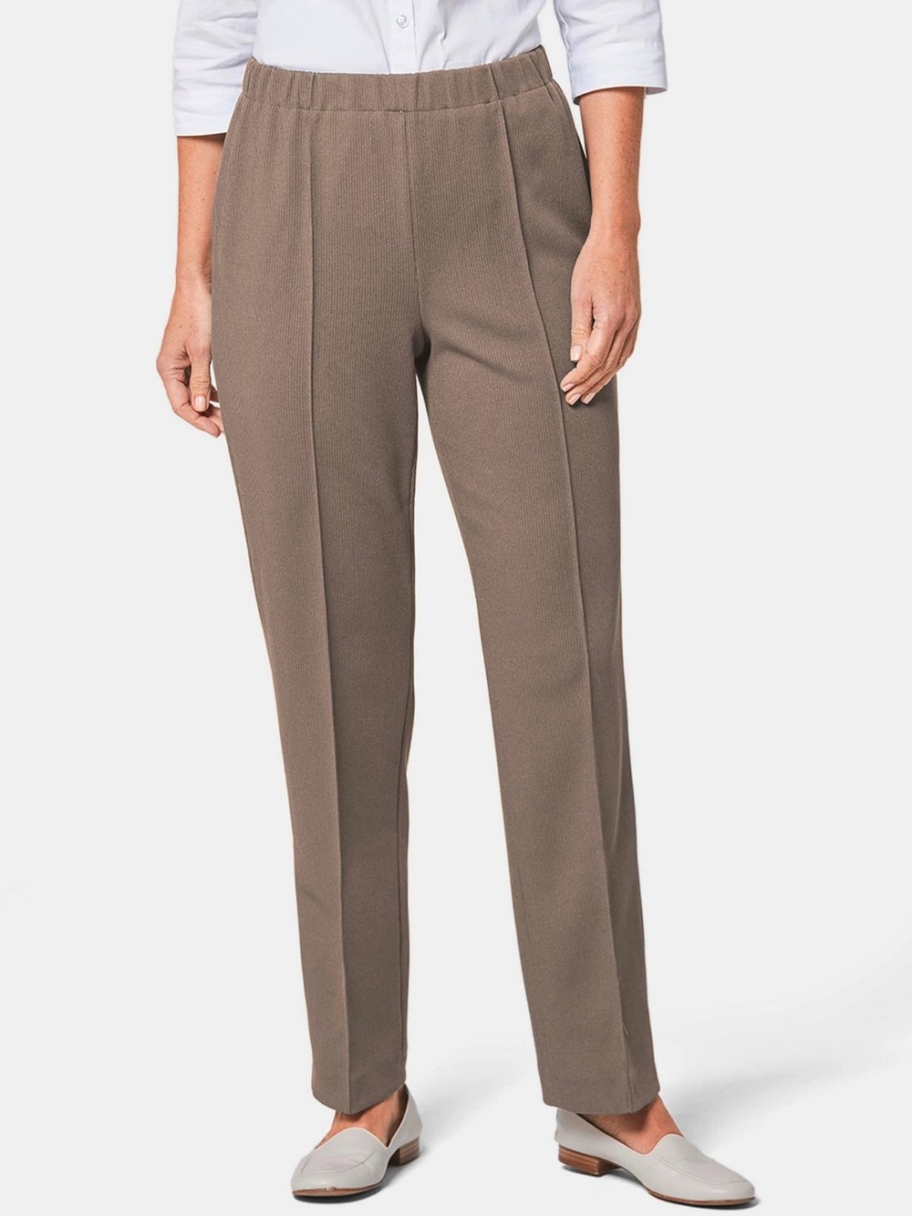 Goldner Rippenhose Damen