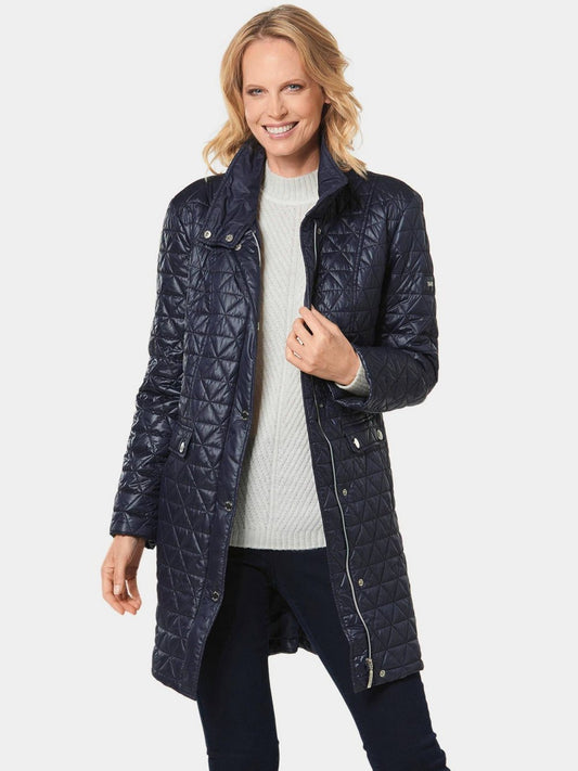 Goldner Stepp-Kurzmantel Damen