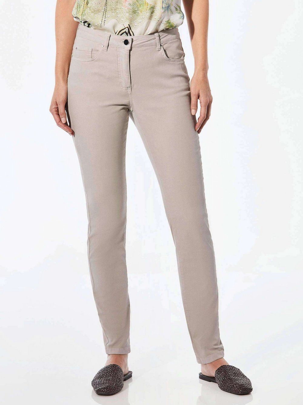 Goldner Jeanshose Damen Baumwolle