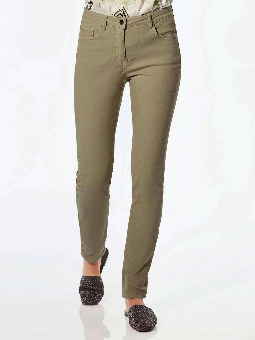Goldner Jeanshose Damen Baumwolle