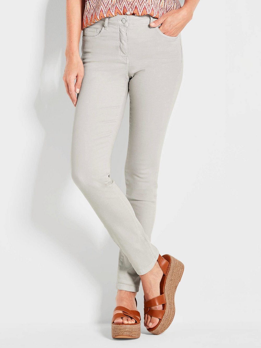 Goldner Jeanshose Damen Baumwolle