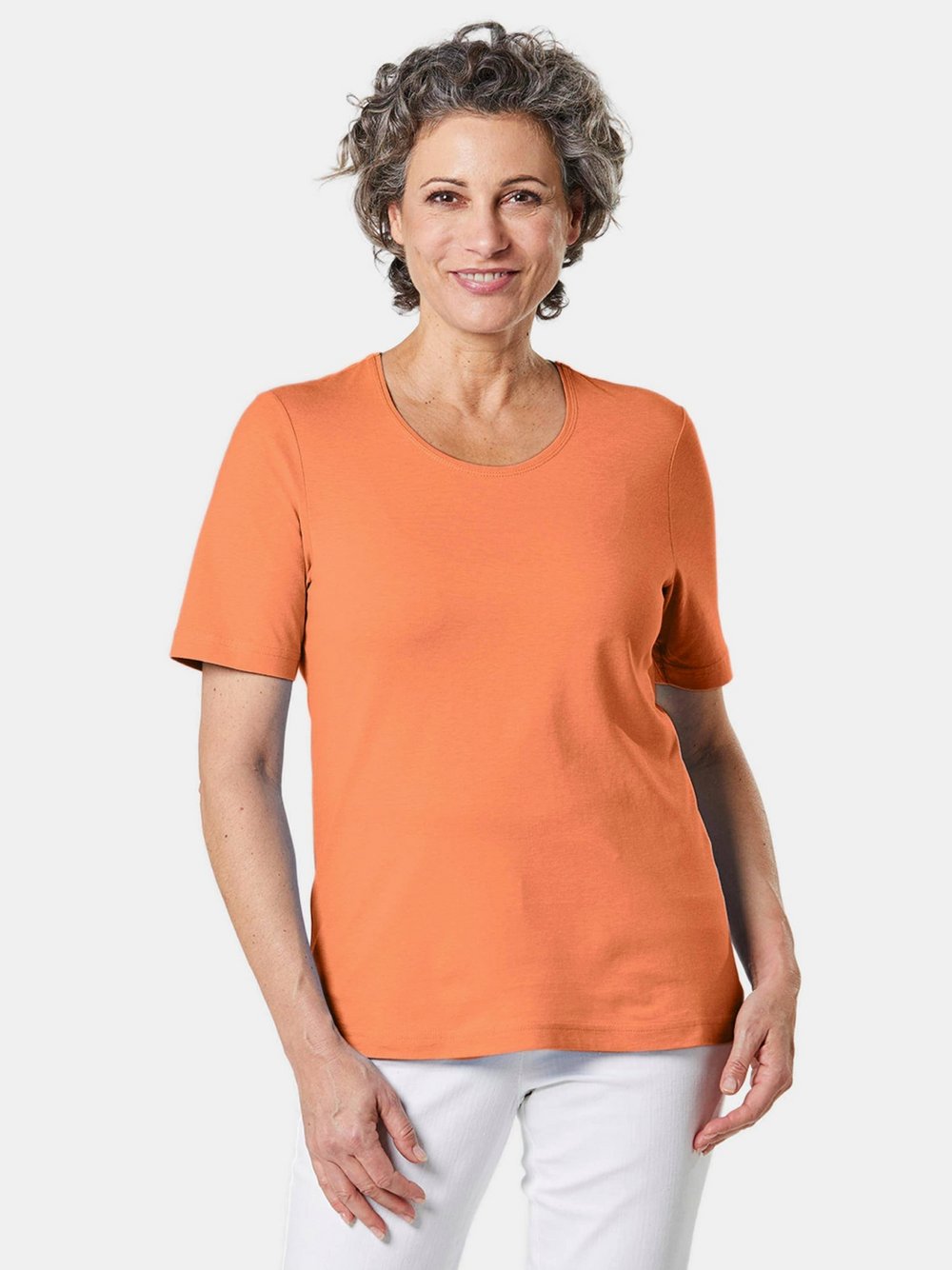 Goldner T-Shirt Damen Baumwolle