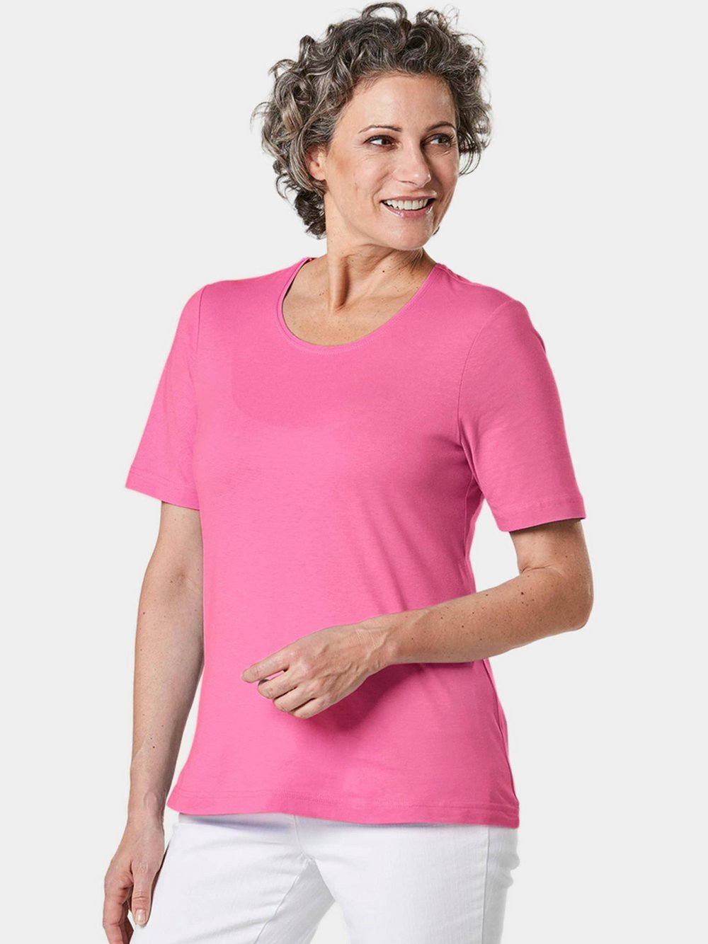 Goldner T-Shirt Damen Baumwolle