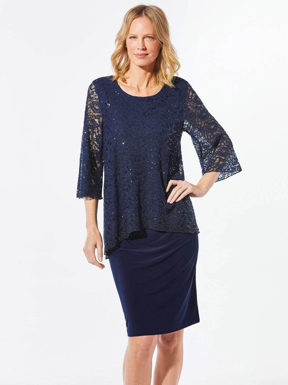 Goldner Kleid Damen Viskose