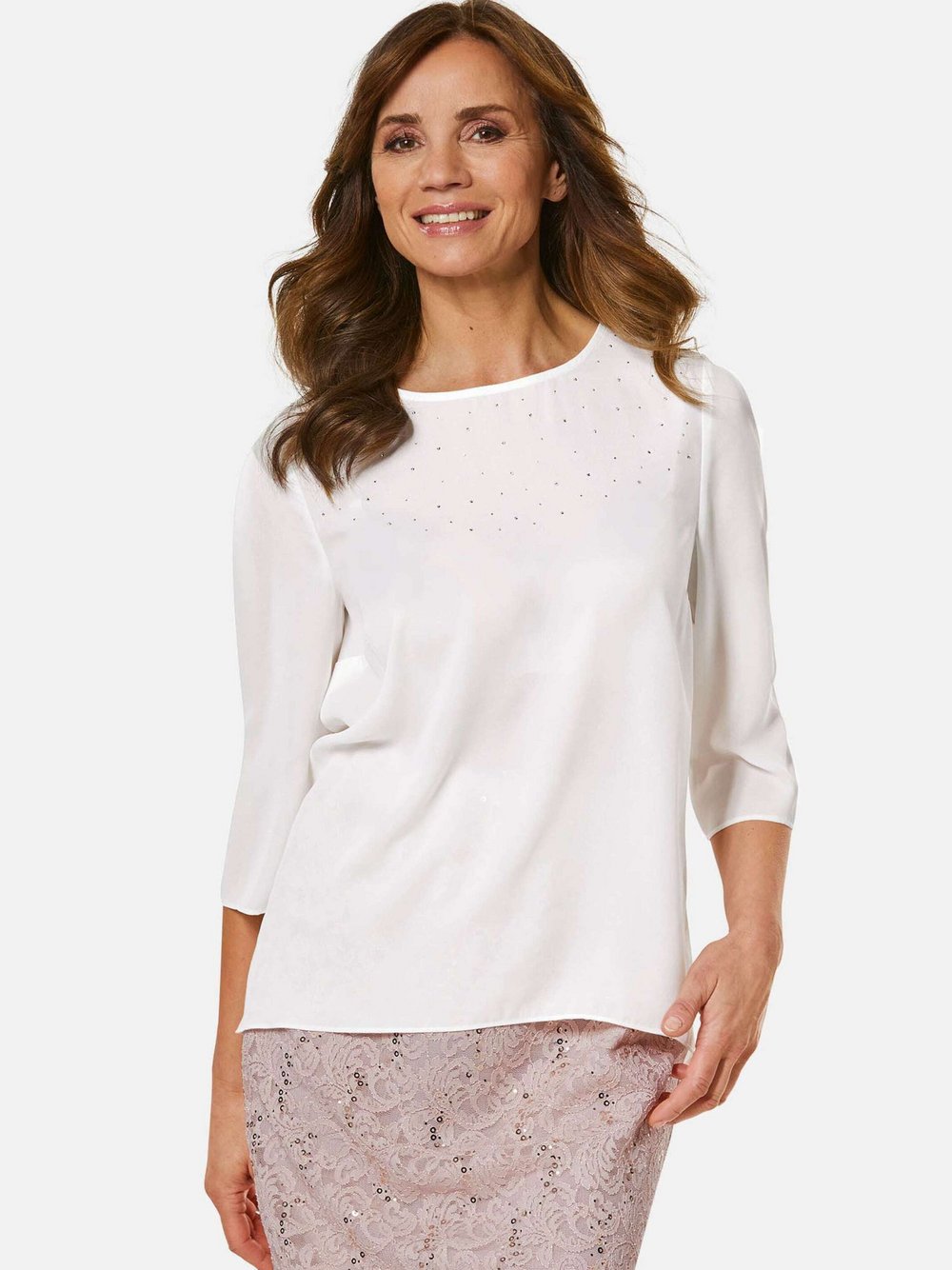 Goldner Schlupfbluse Damen