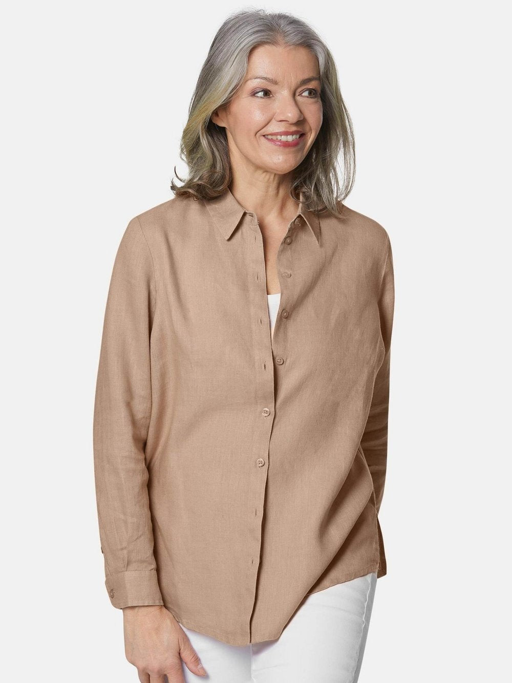 Goldner Leinenbluse Damen