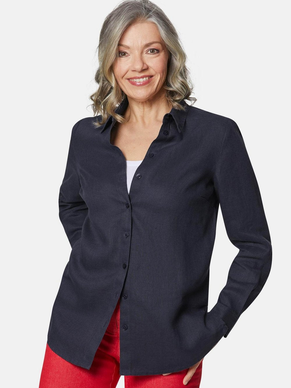 Goldner Leinenbluse Damen