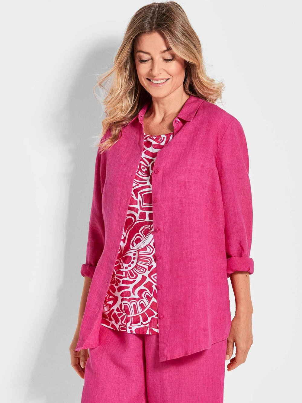 Goldner Leinenbluse Damen