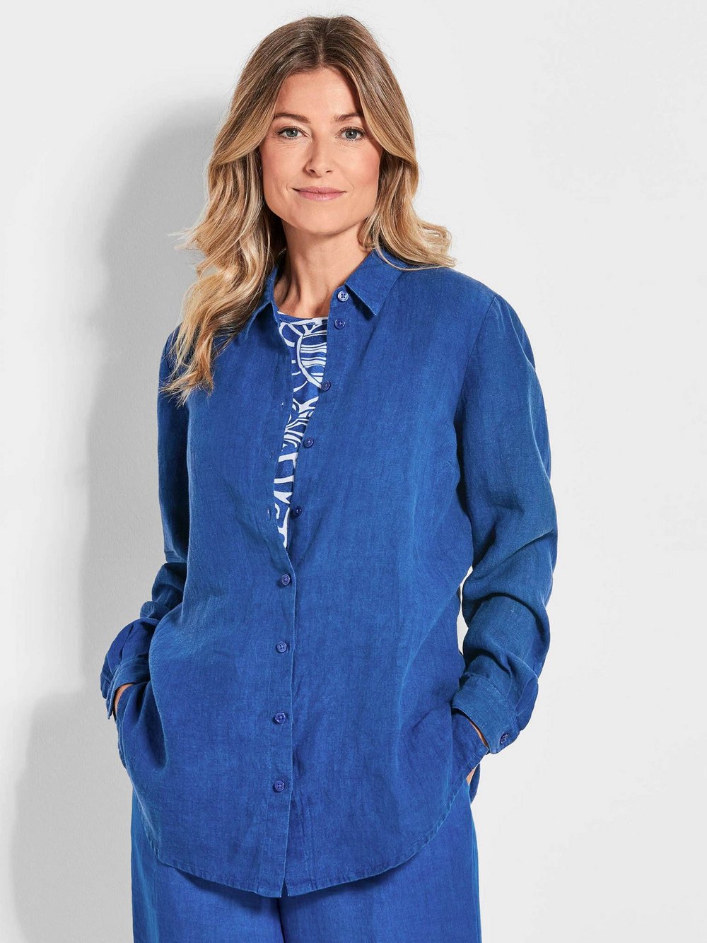 Goldner Leinenbluse Damen