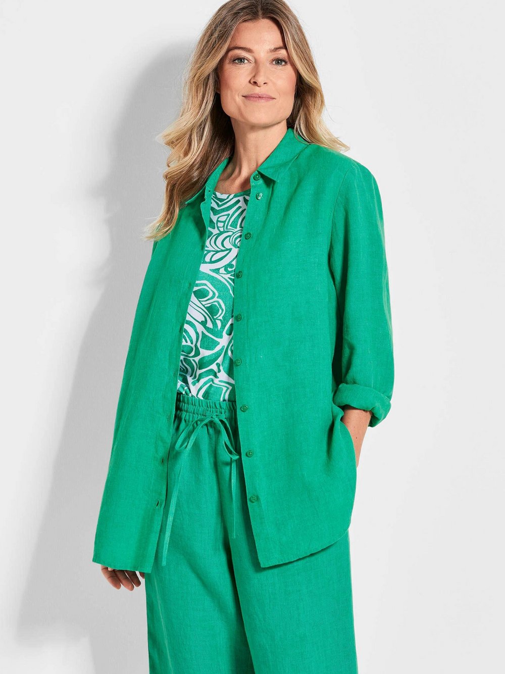 Goldner Leinenbluse Damen