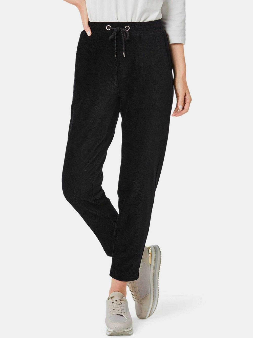 Goldner Cordhose Damen Baumwolle