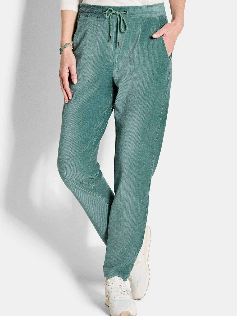 Goldner Cordhose Damen Baumwolle